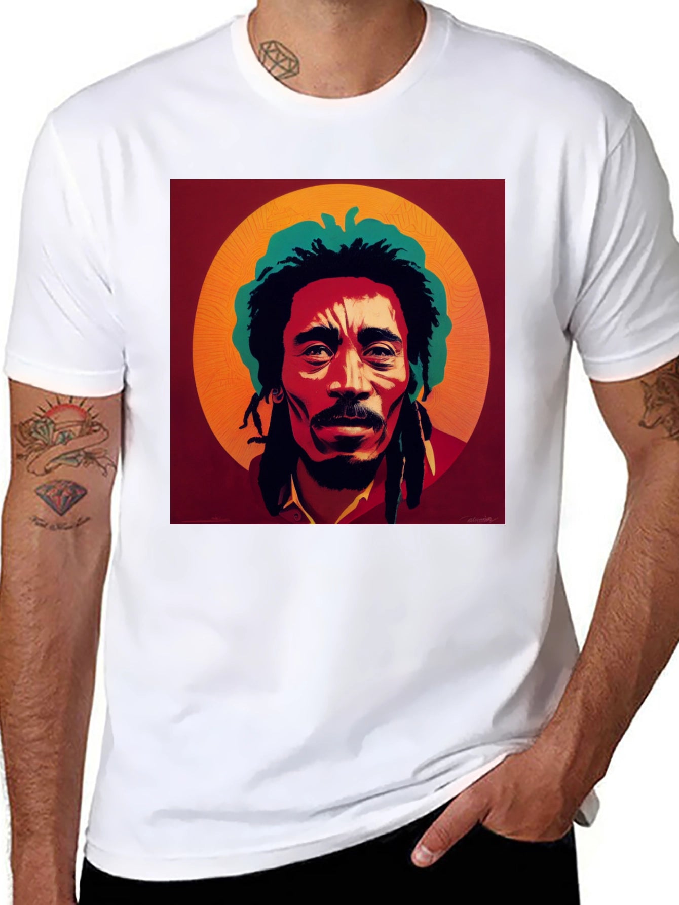 Bob Marley Portrait Tee - Black