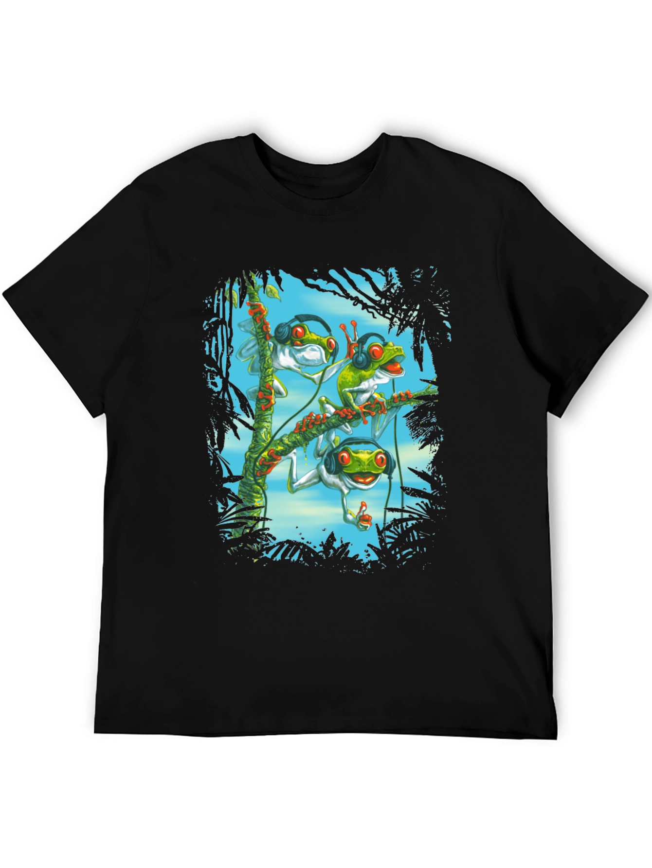 Cool Frog DJ Graphic T-Shirt