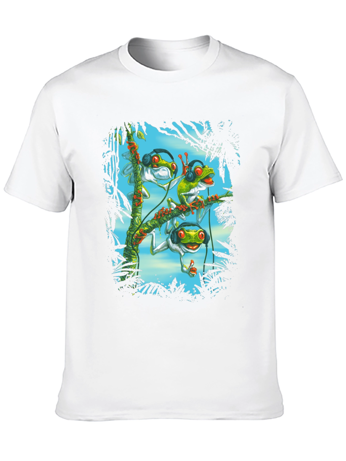 Cool Frog DJ Graphic T-Shirt