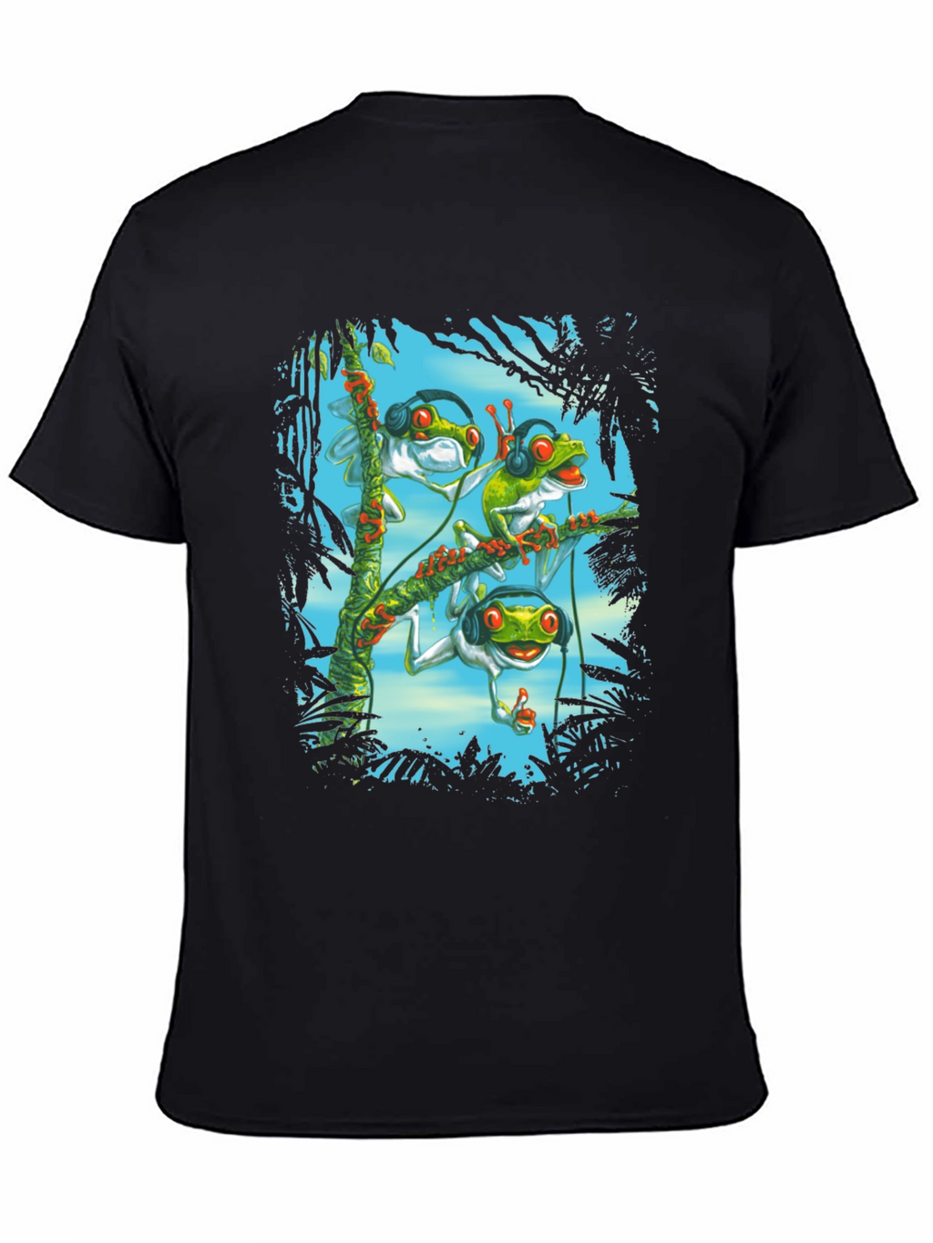 Cool Frog DJ Graphic T-Shirt