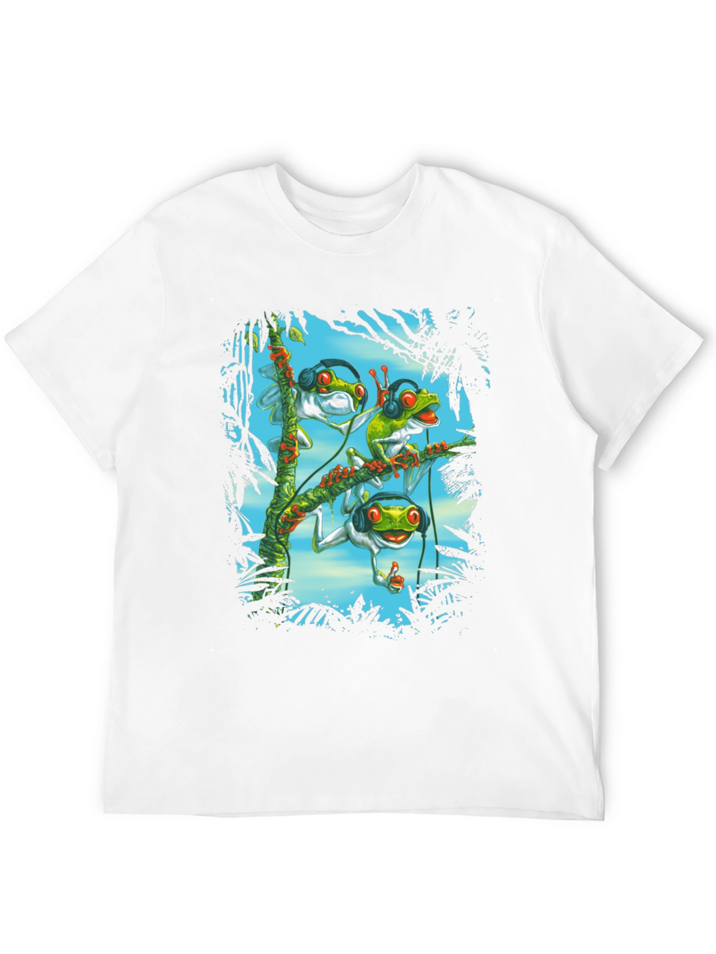 Cool Frog DJ Graphic T-Shirt