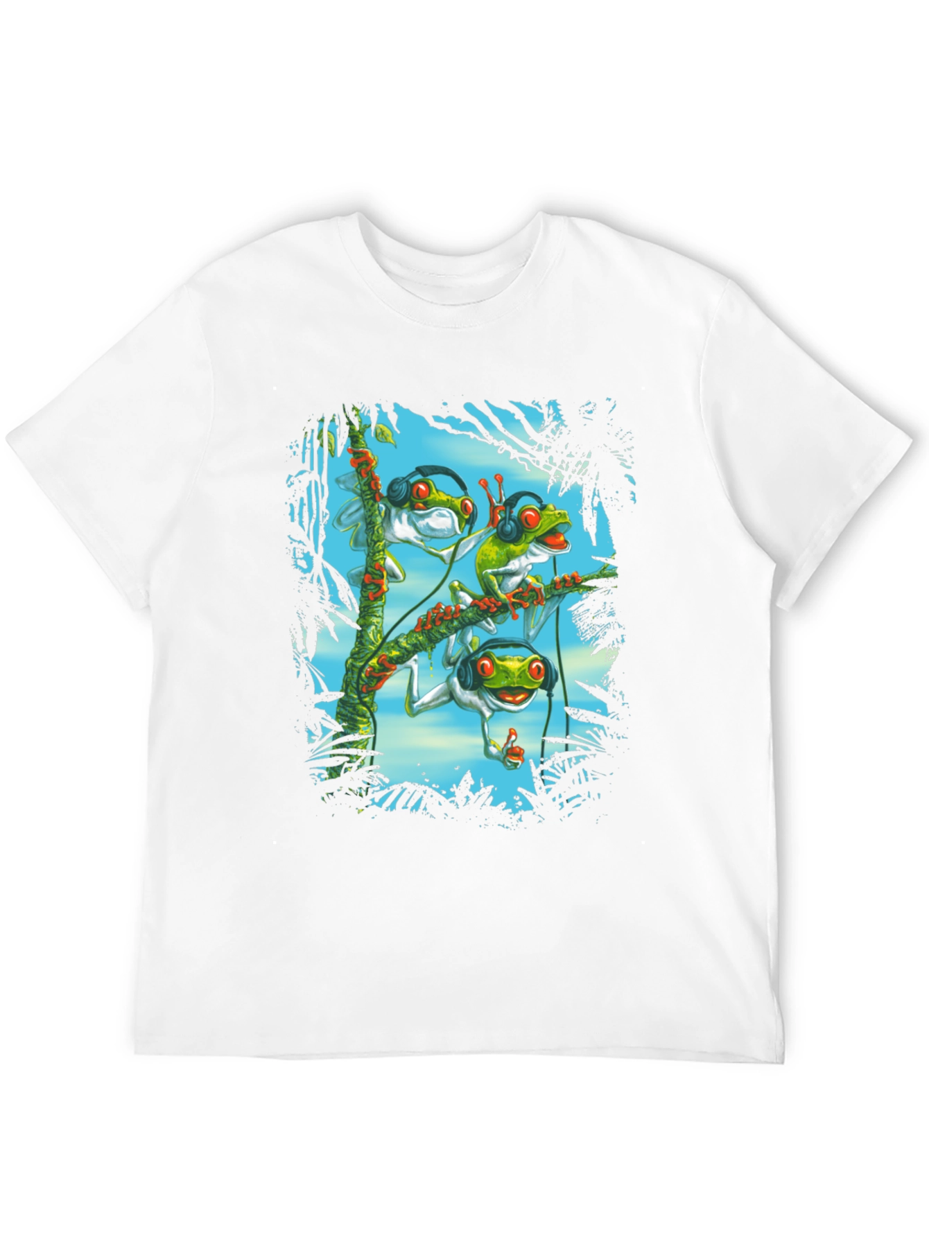Cool Frog DJ Graphic T-Shirt