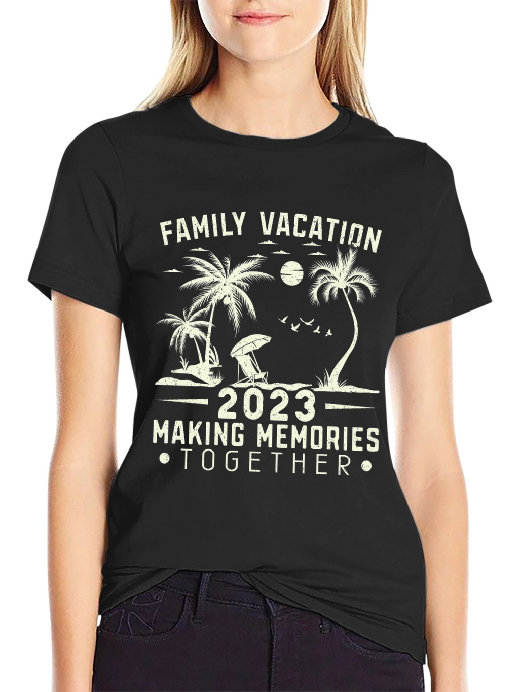 Family Vacation 2023 T-Shirt Beach Design