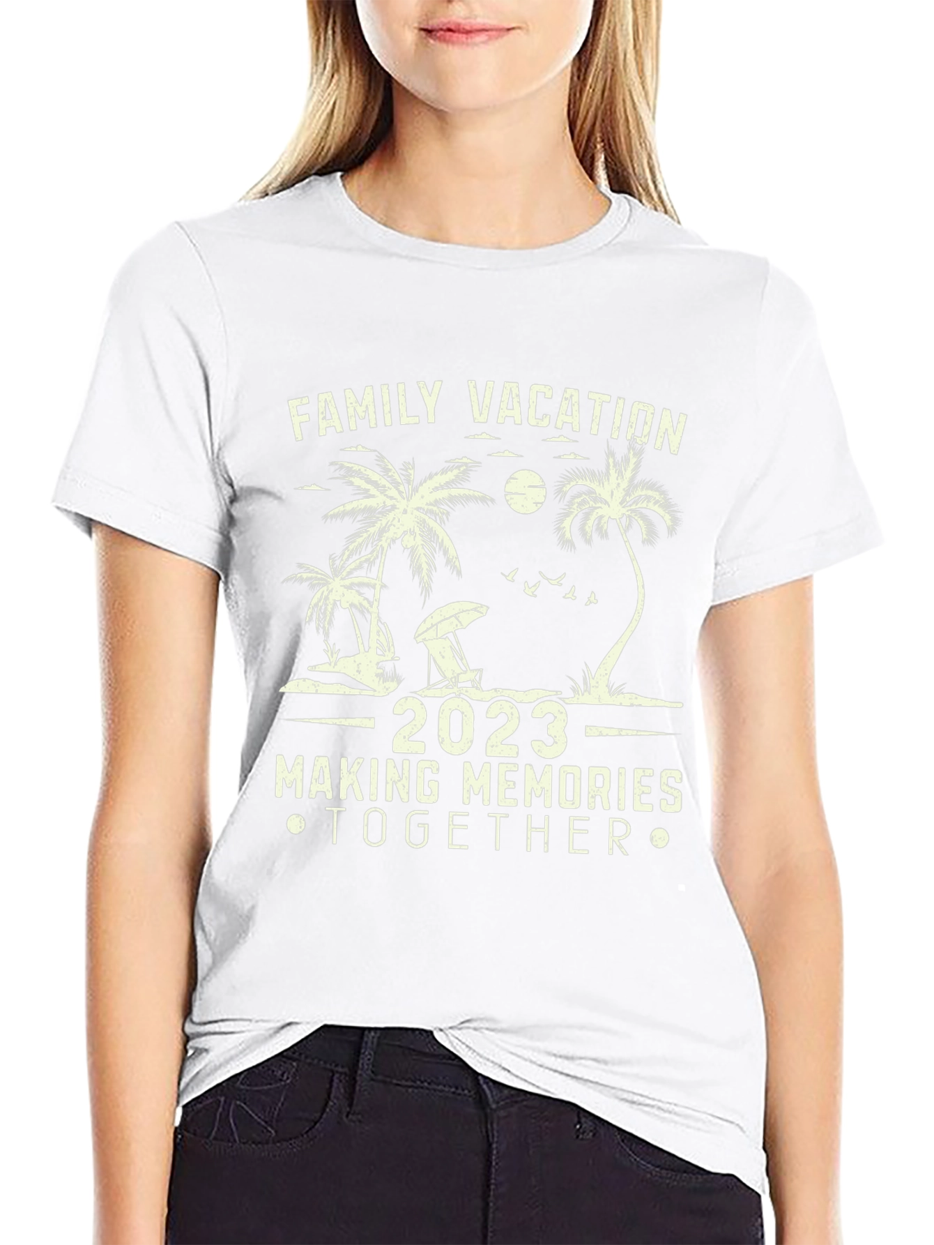 Family Vacation 2023 T-Shirt Beach Design