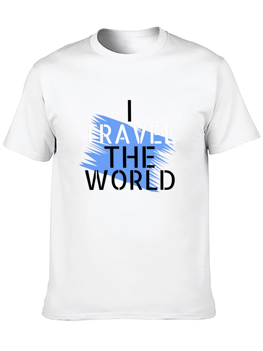 I Travel the World Graphic T-Shirt - Black