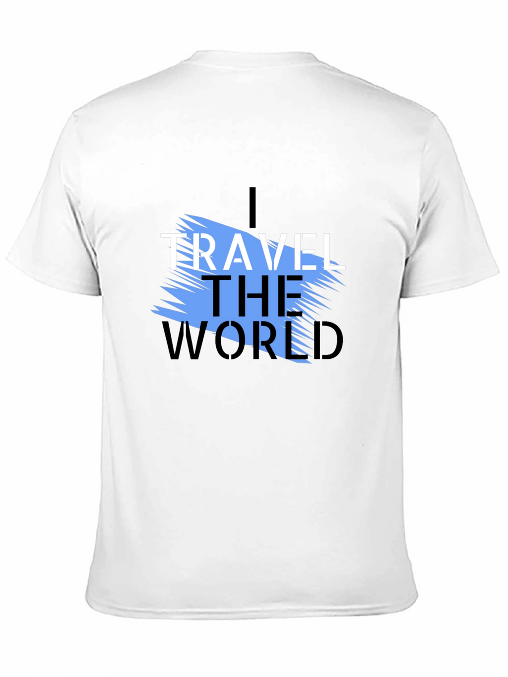 I Travel the World Graphic T-Shirt - Black