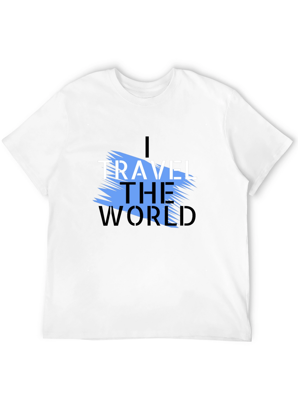 I Travel the World Graphic T-Shirt - Black