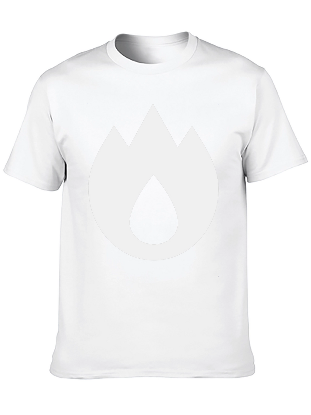 Mountain Flame Graphic Tee - Black Cotton Blend