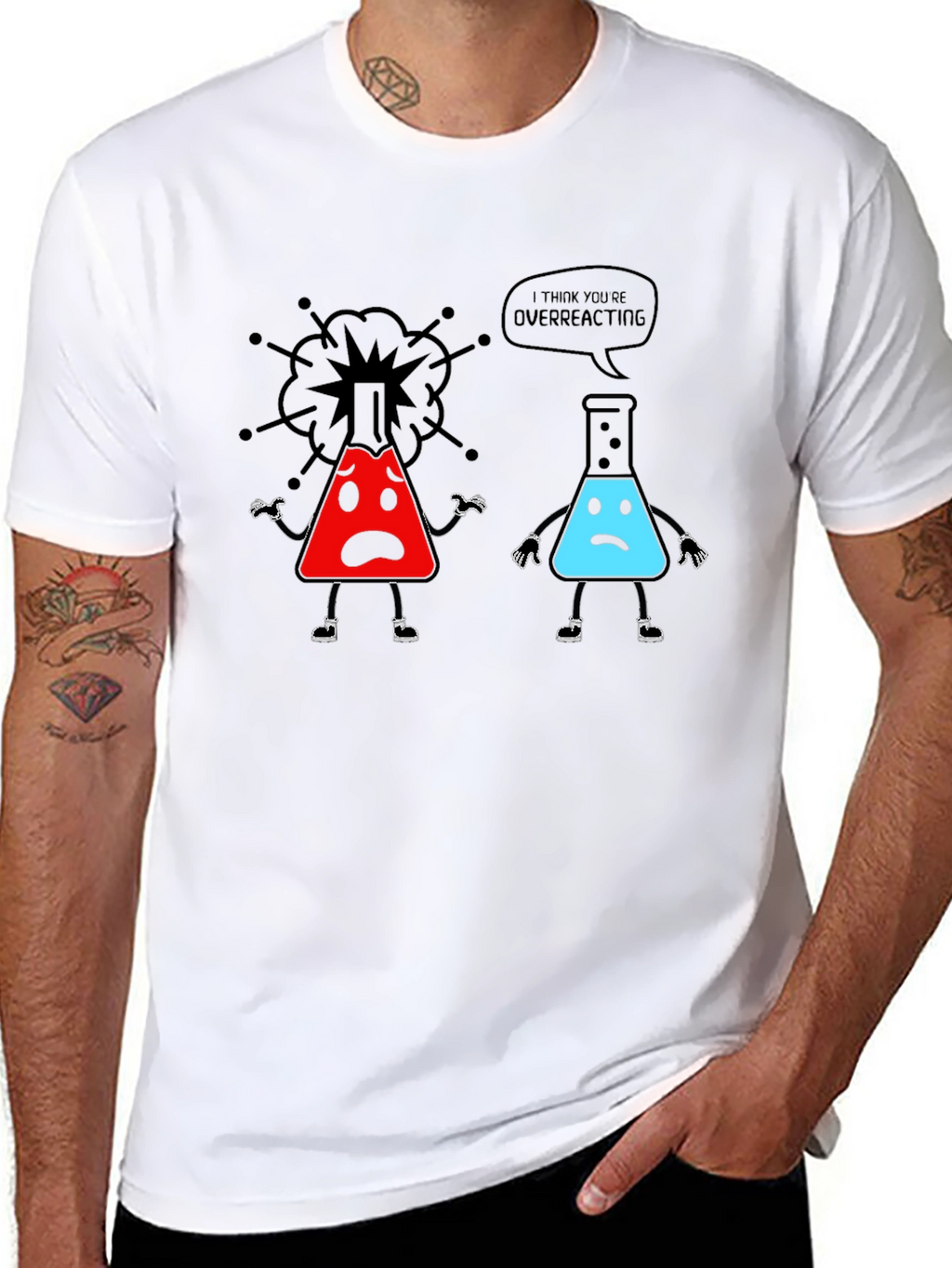 Overreacting Science T-Shirt - Funny Chemistry Tee