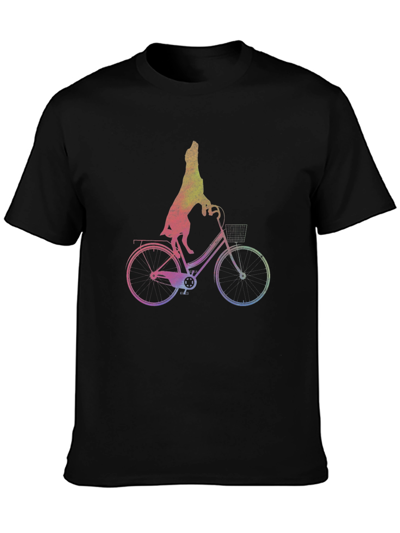 Dog Riding Bike Graphic Tee - Unisex