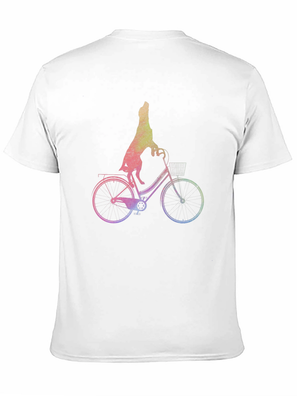 Dog Riding Bike Graphic Tee - Unisex