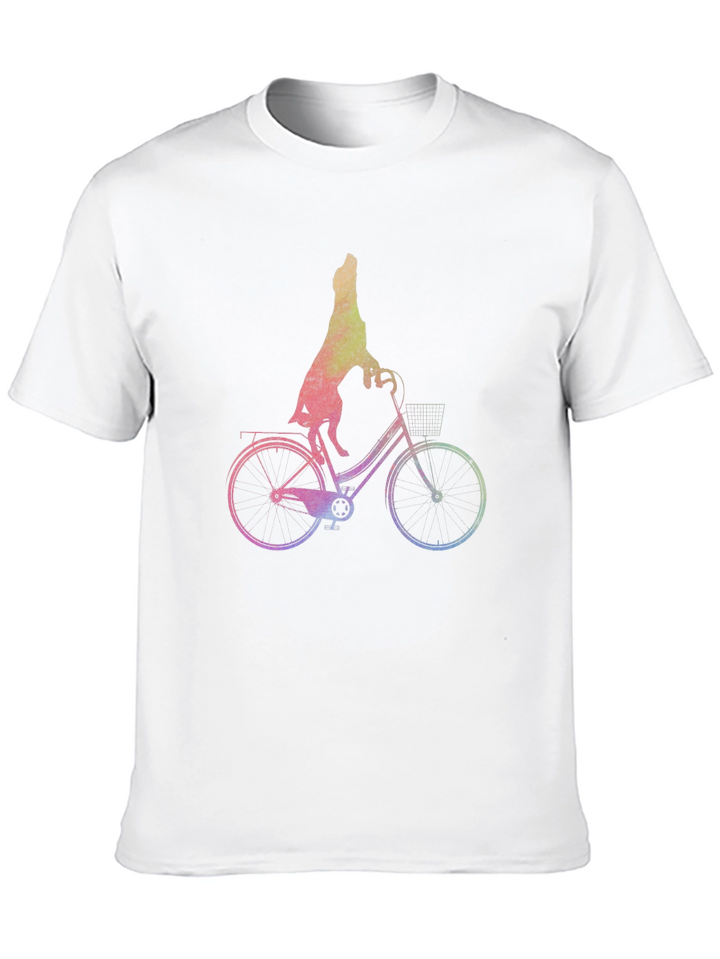 Dog Riding Bike Graphic Tee - Unisex