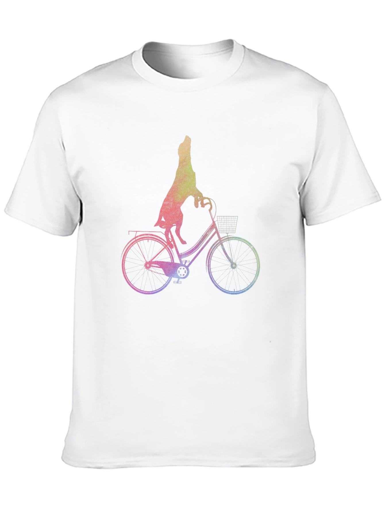 Dog Riding Bike Graphic Tee - Unisex
