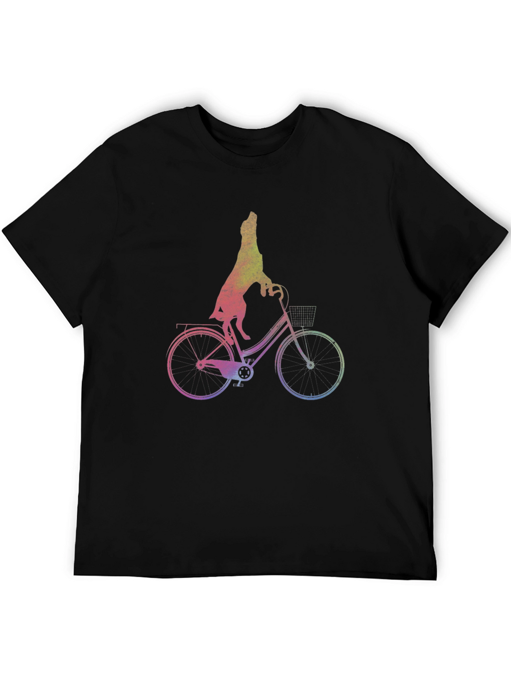 Dog Riding Bike Graphic Tee - Unisex
