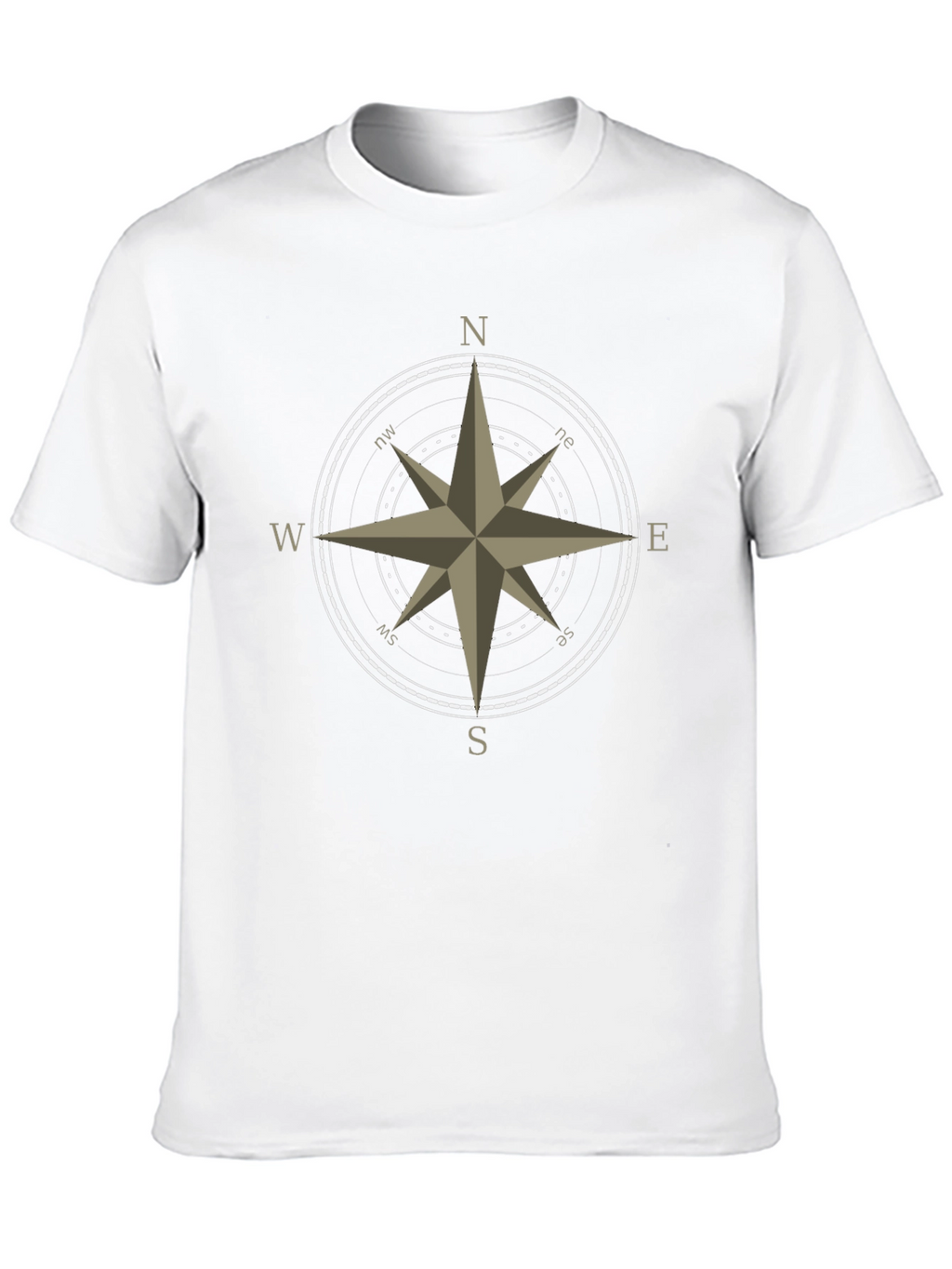 Compass Rose Graphic Tee - Classic Nautical Style