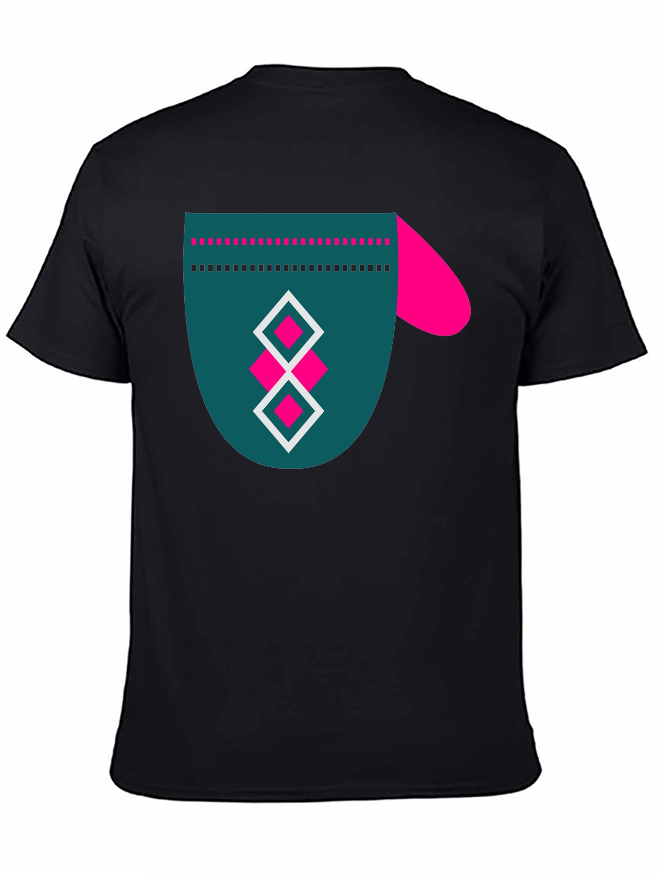 Modern Graphic Tee - Funky Mitten Design