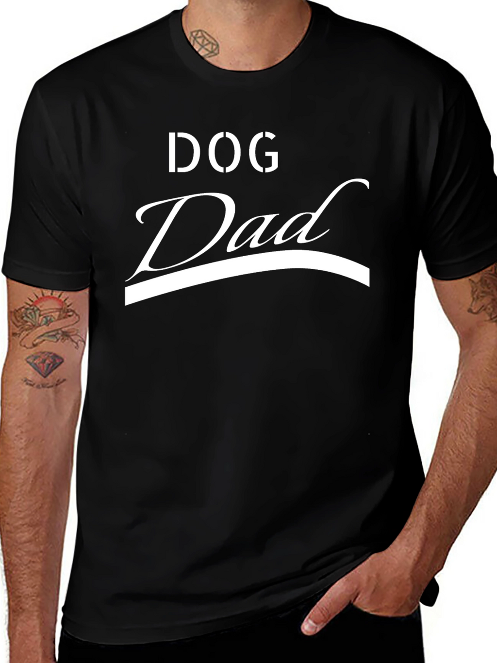 Dog Dad T-Shirt - Classic Black Tee