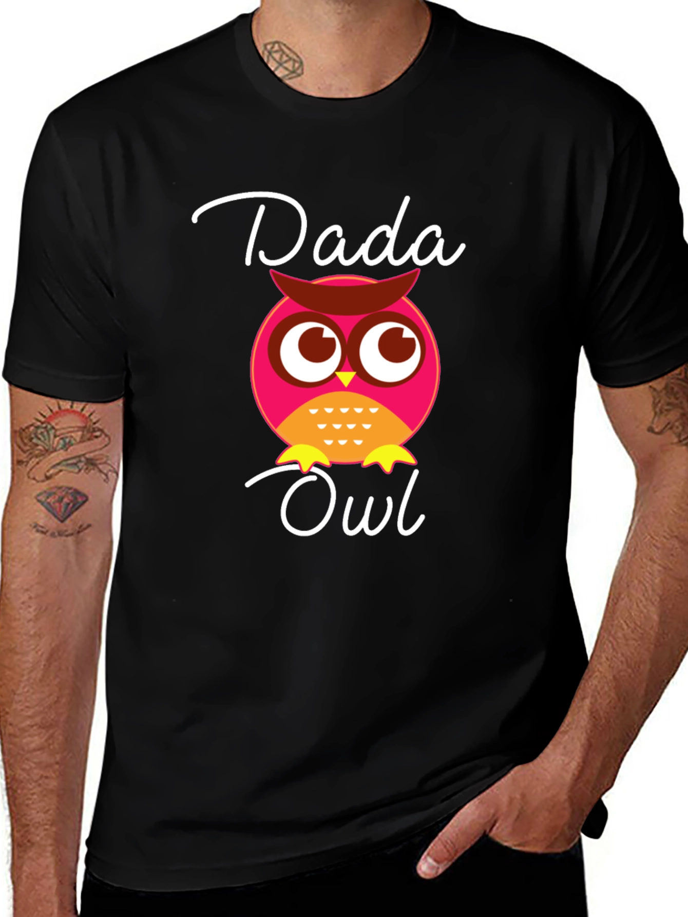 Dada Owl T-Shirt - Adorable Graphic Tee for Dads