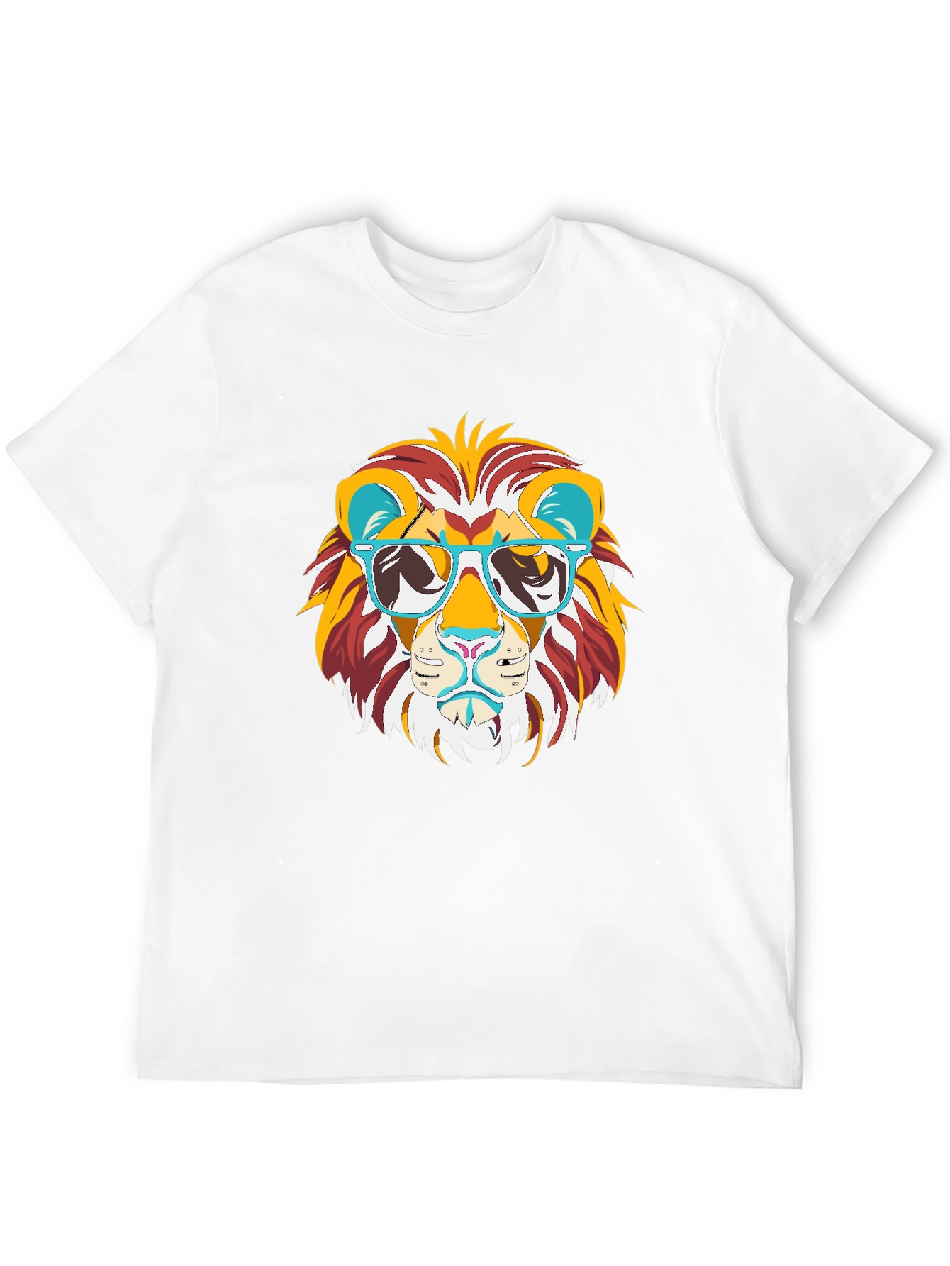 Cool Lion Graphic Tee - Black Cotton T-Shirt