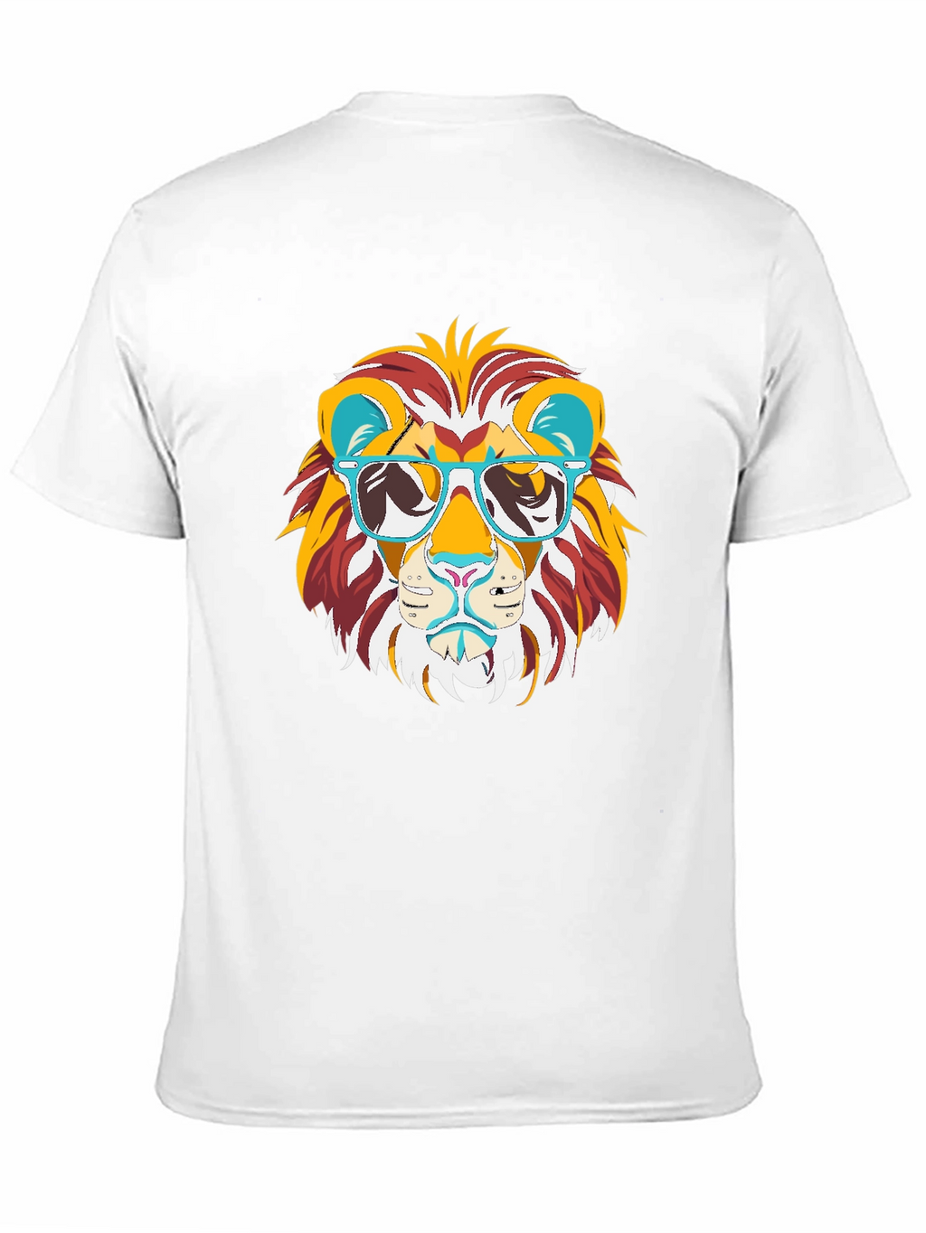 Cool Lion Graphic Tee - Black Cotton T-Shirt
