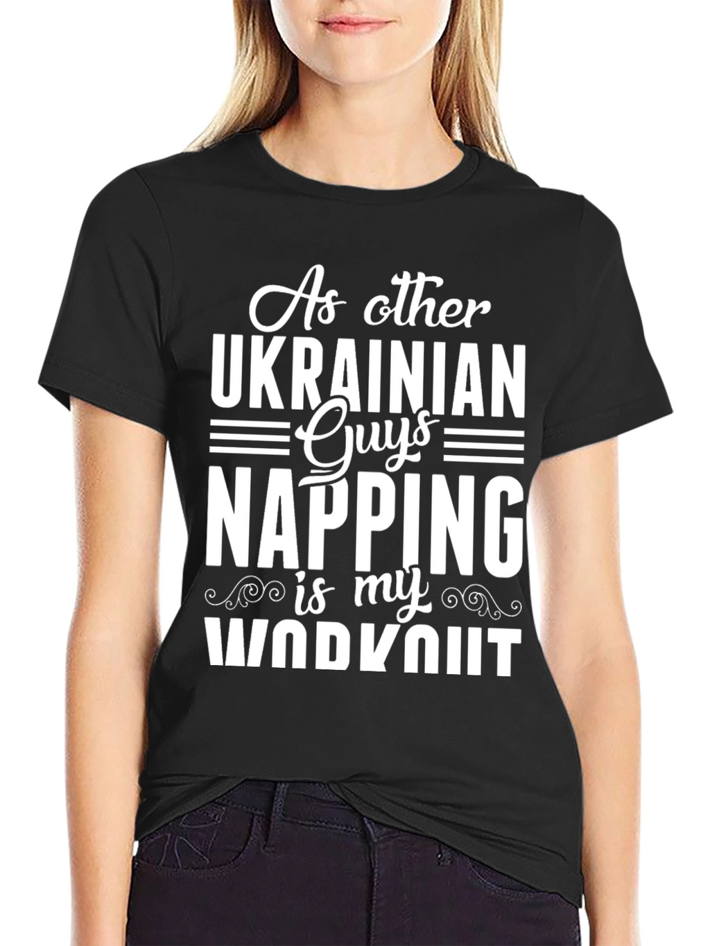 Ukrainian Guys Napping Workout Graphic T-Shirt
