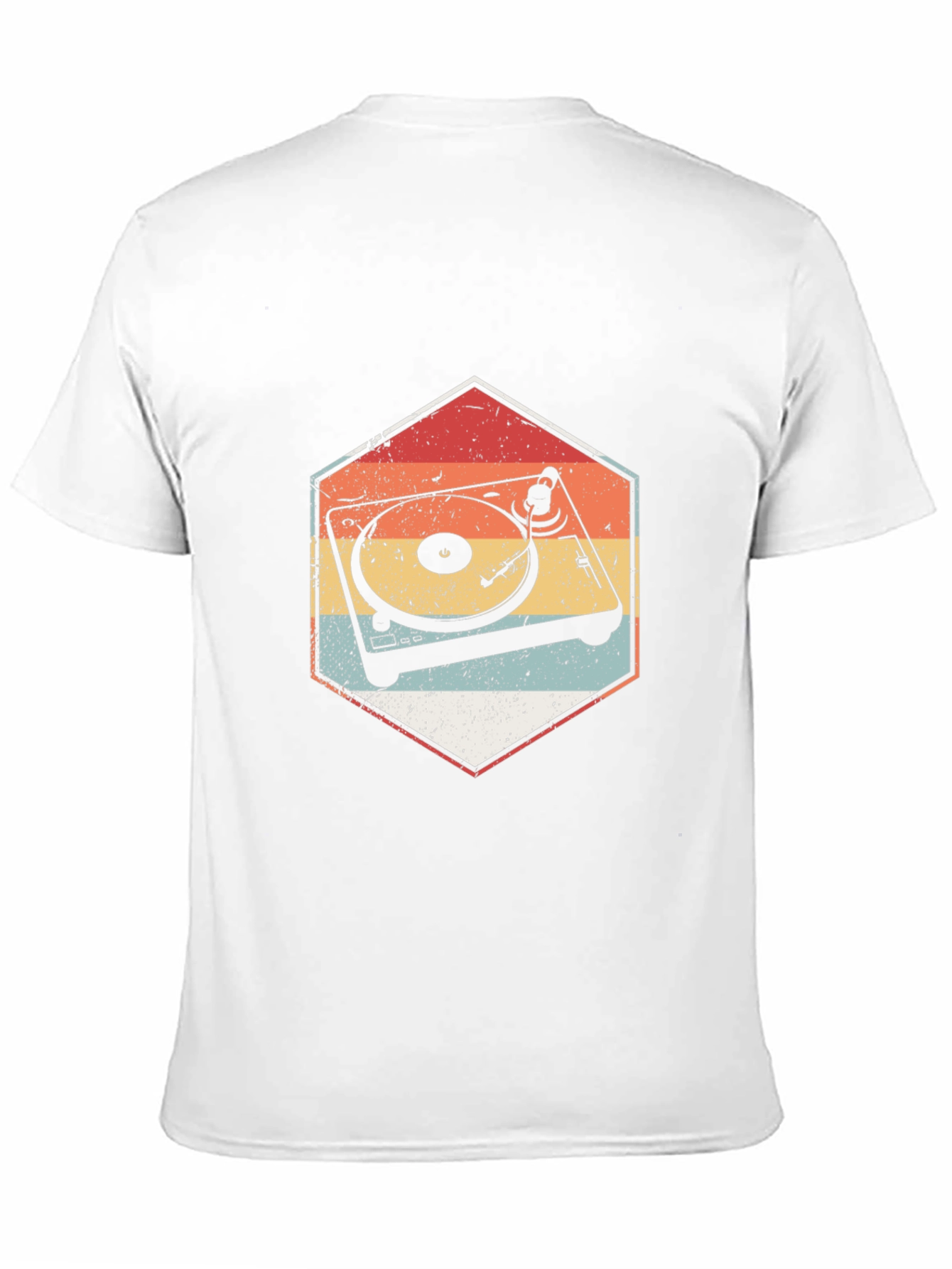 Retro Turntable Graphic Tee - Classic Music Lover T-Shirt