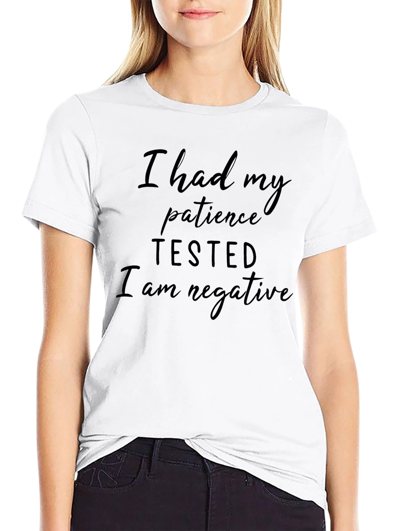 I Had My Patience Tested Black T-Shirt