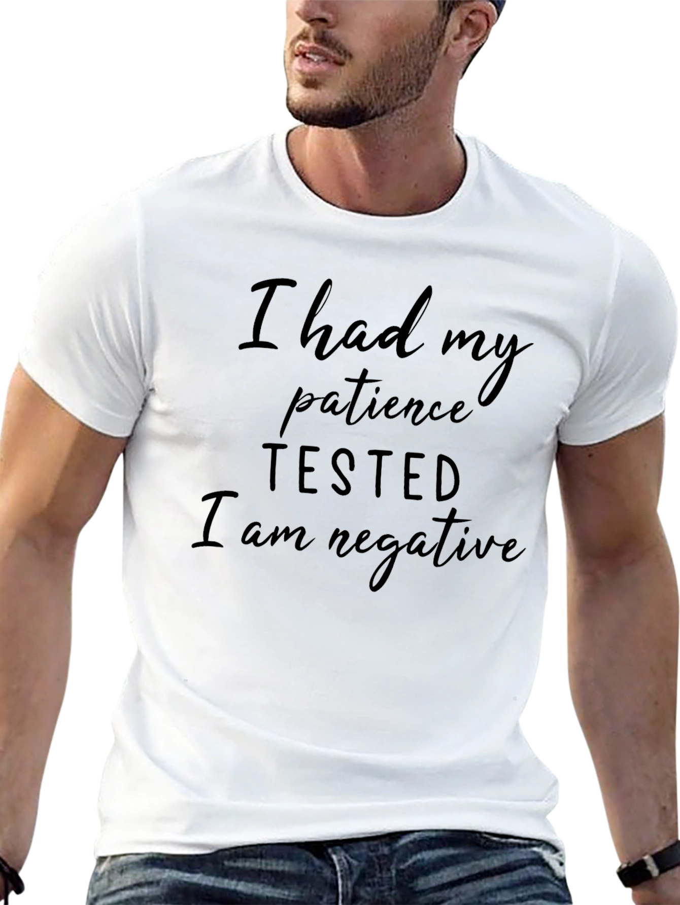 I Had My Patience Tested Black T-Shirt