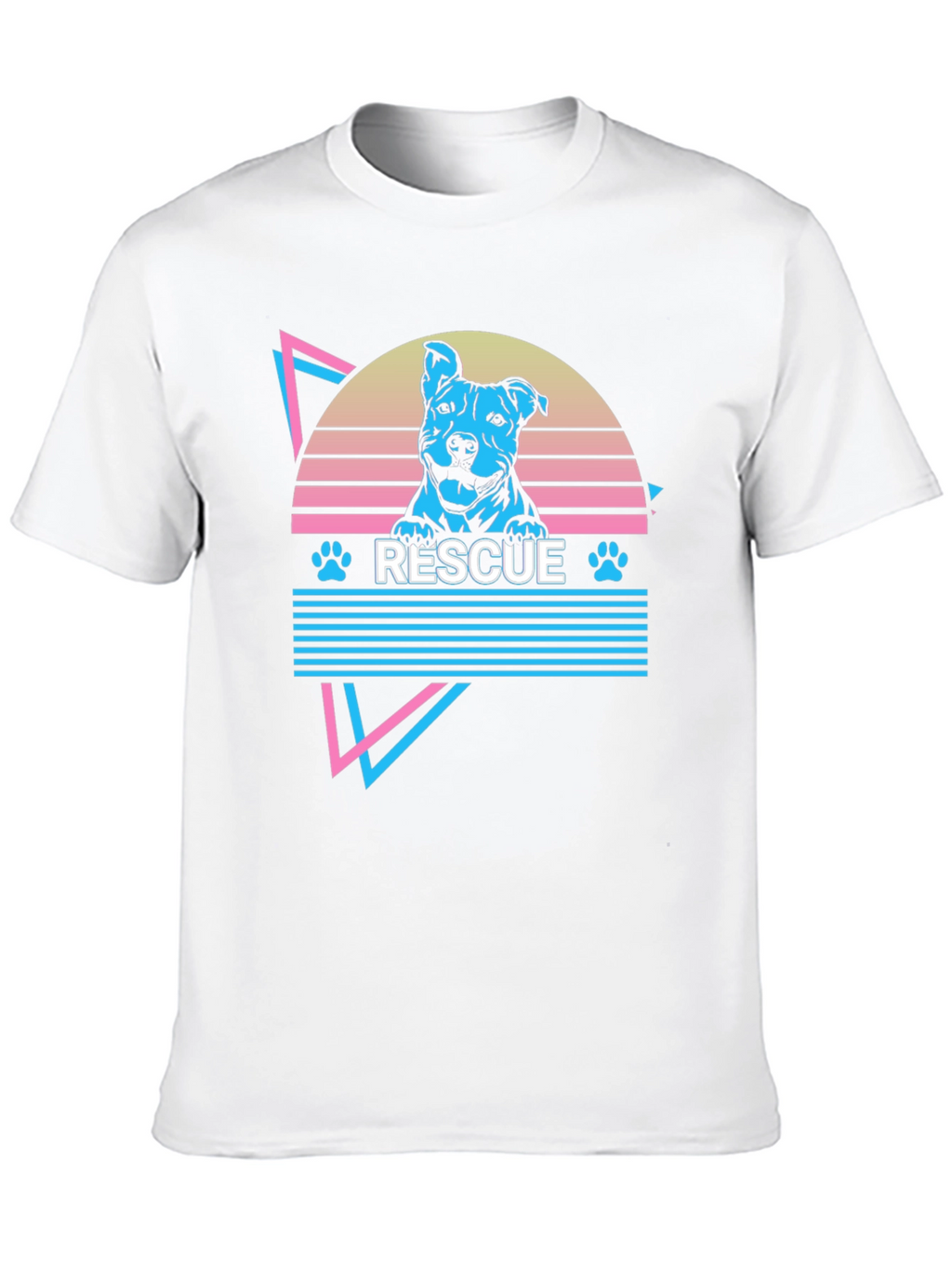 Rescue Dog Retro Graphic T-Shirt