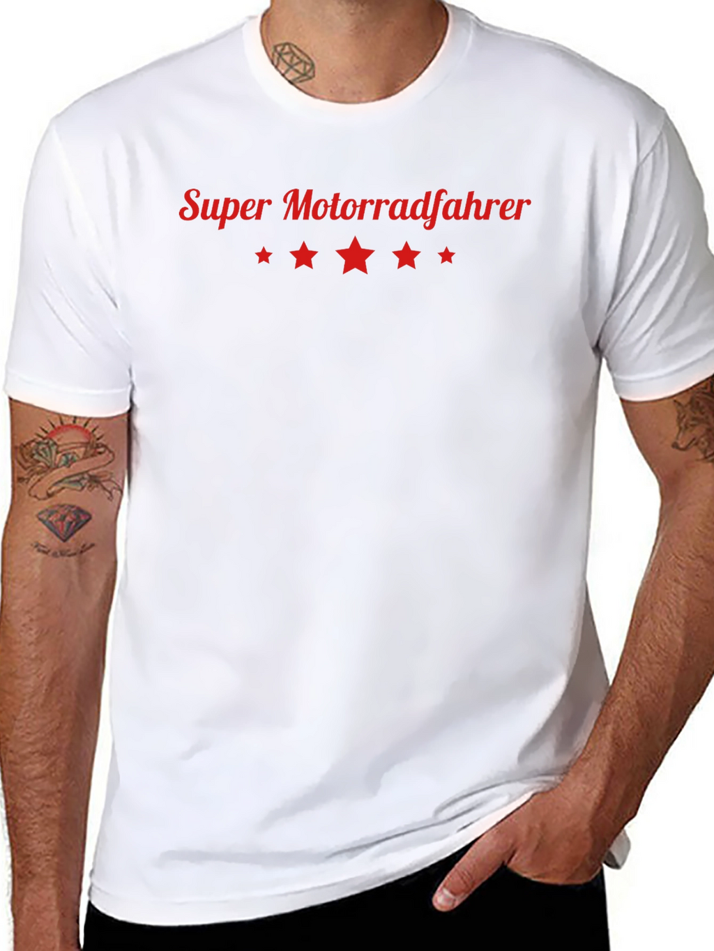 Super Motorradfahrer Graphic T-Shirt