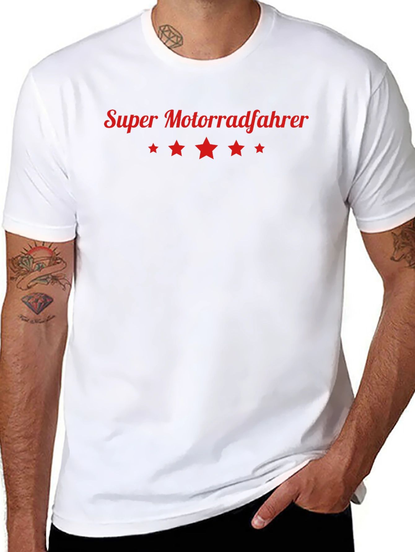 Super Motorradfahrer Graphic T-Shirt