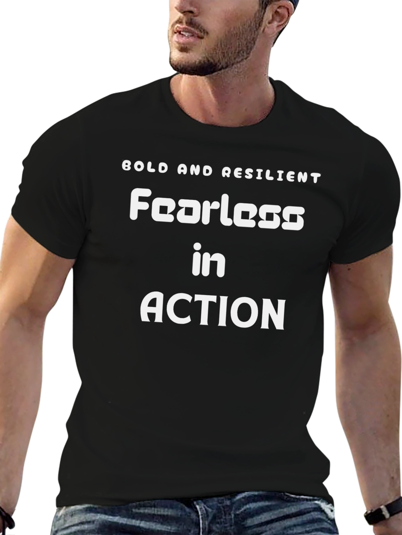 Bold and Resilient Fearless Action Tee