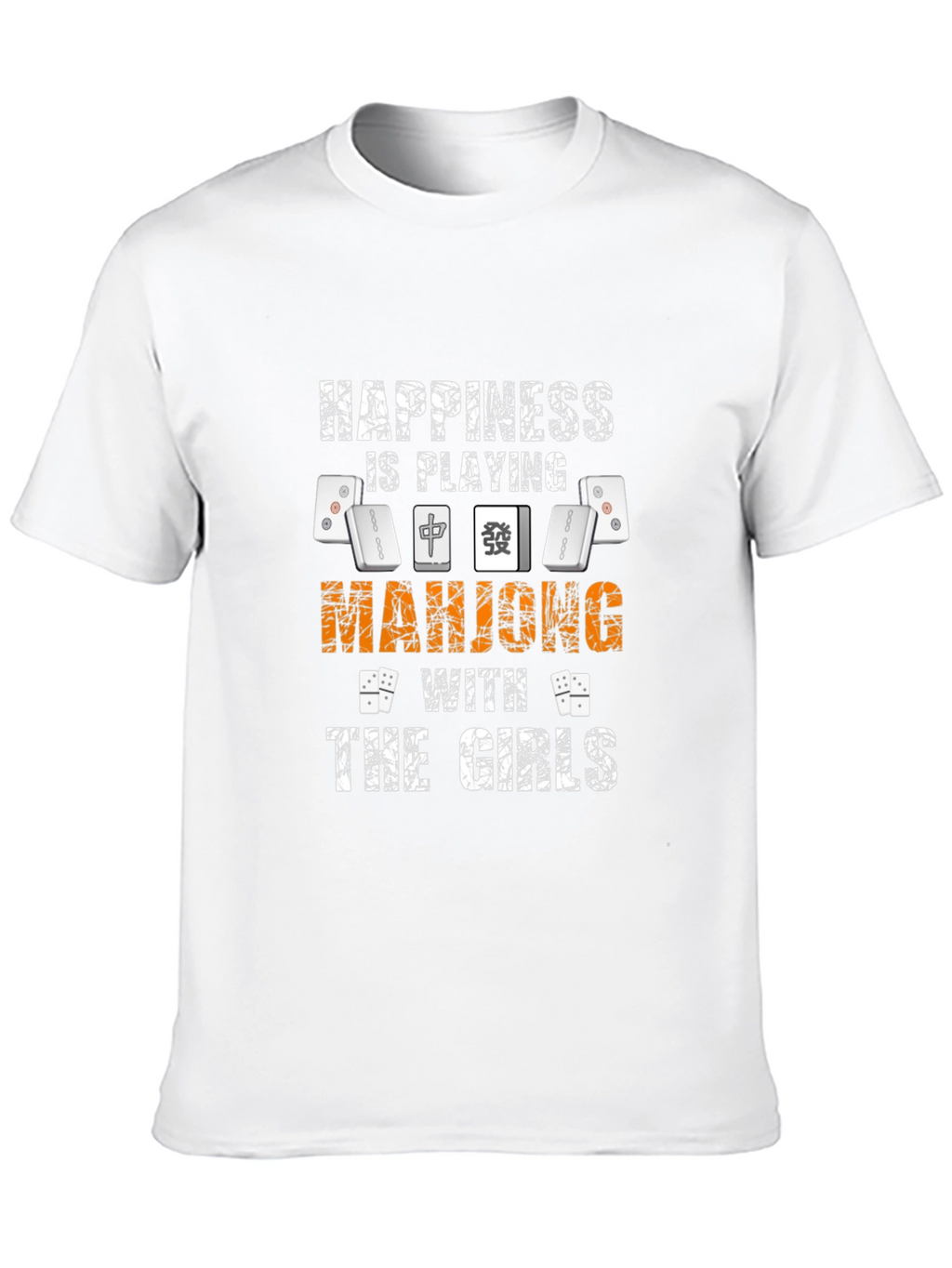 Mahjong Girls Black T-Shirt