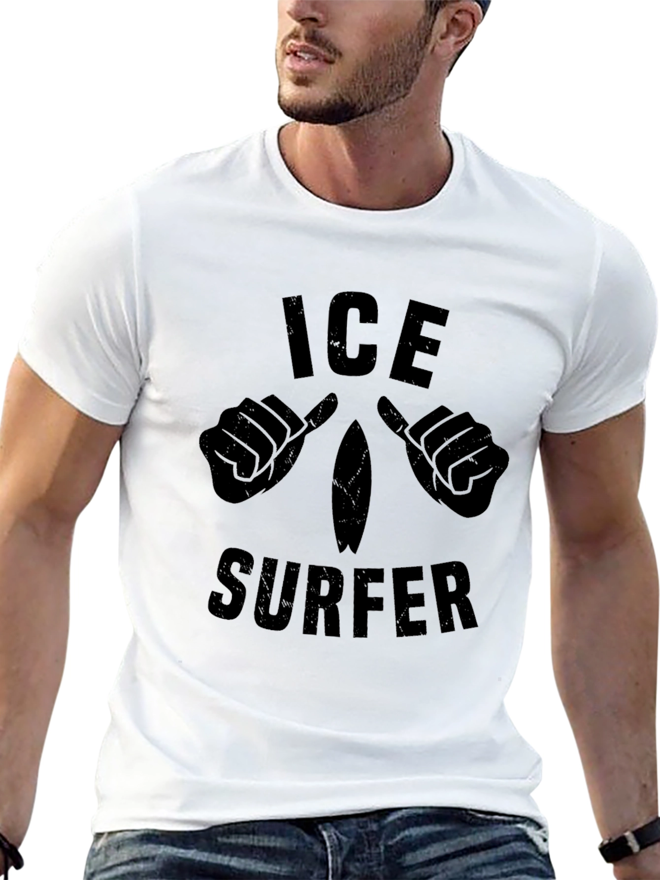 Ice Surfer Graphic Tee - Cool & Unique Design