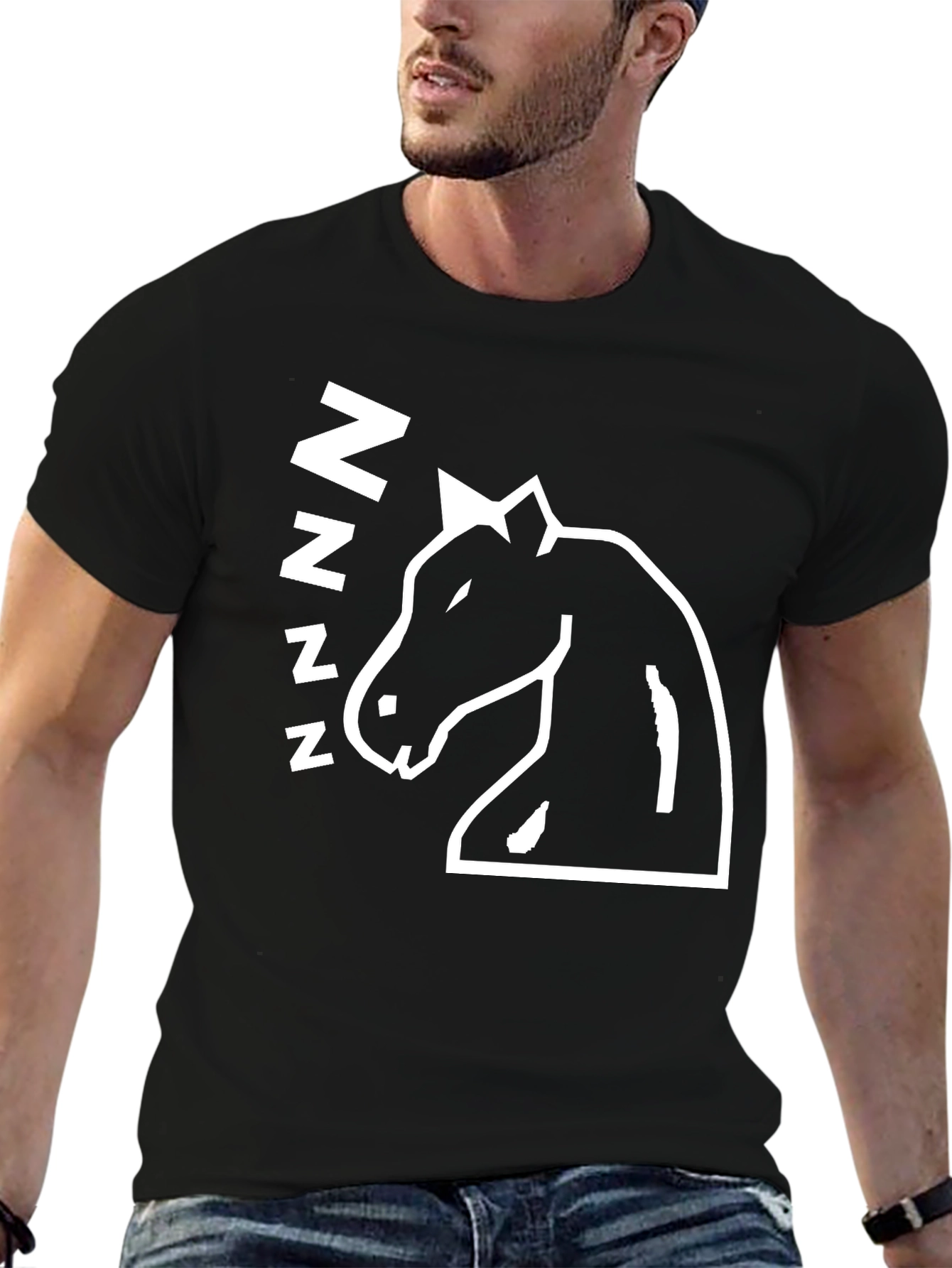 Sleepy Horse Graphic T-Shirt - Black