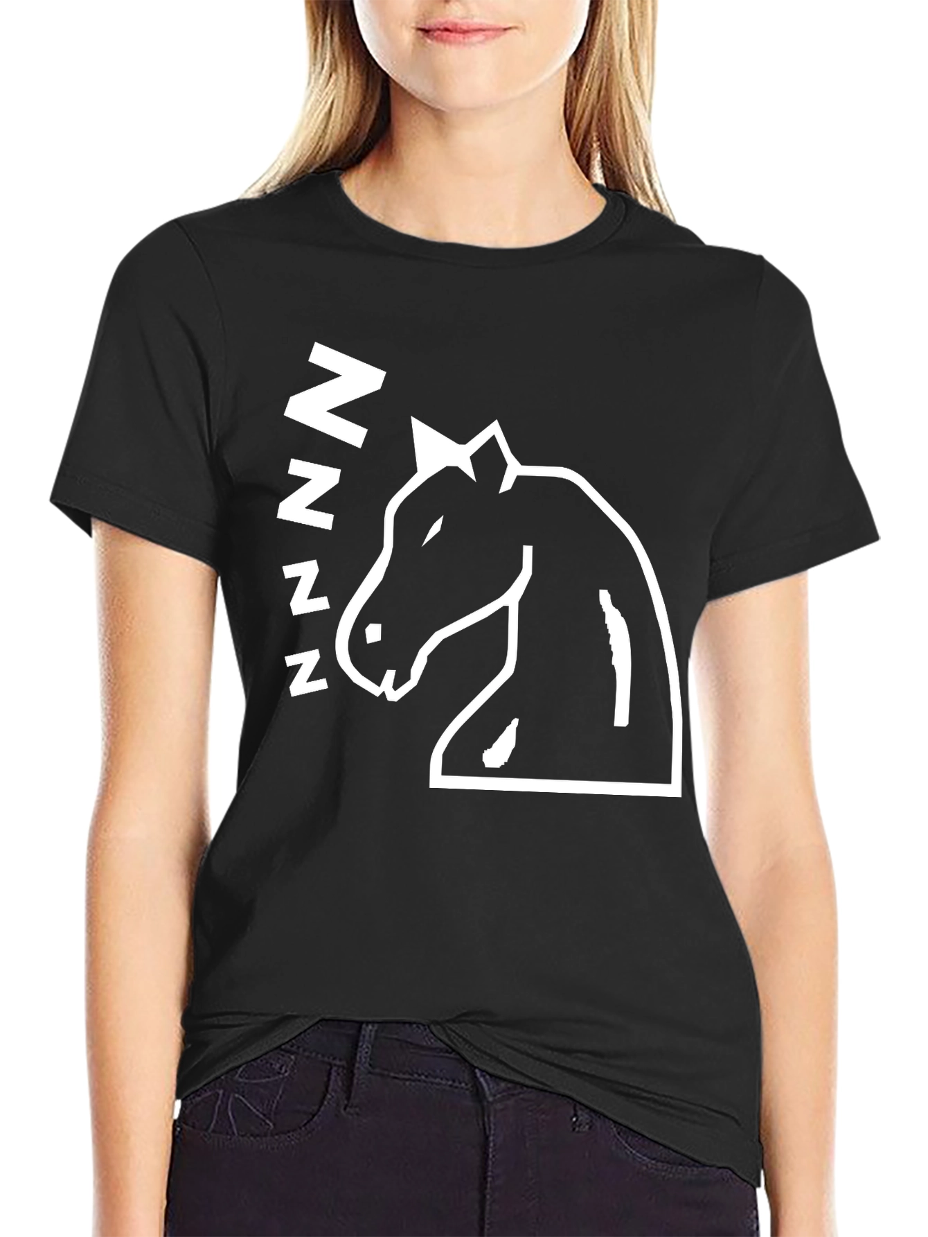 Sleepy Horse Graphic T-Shirt - Black