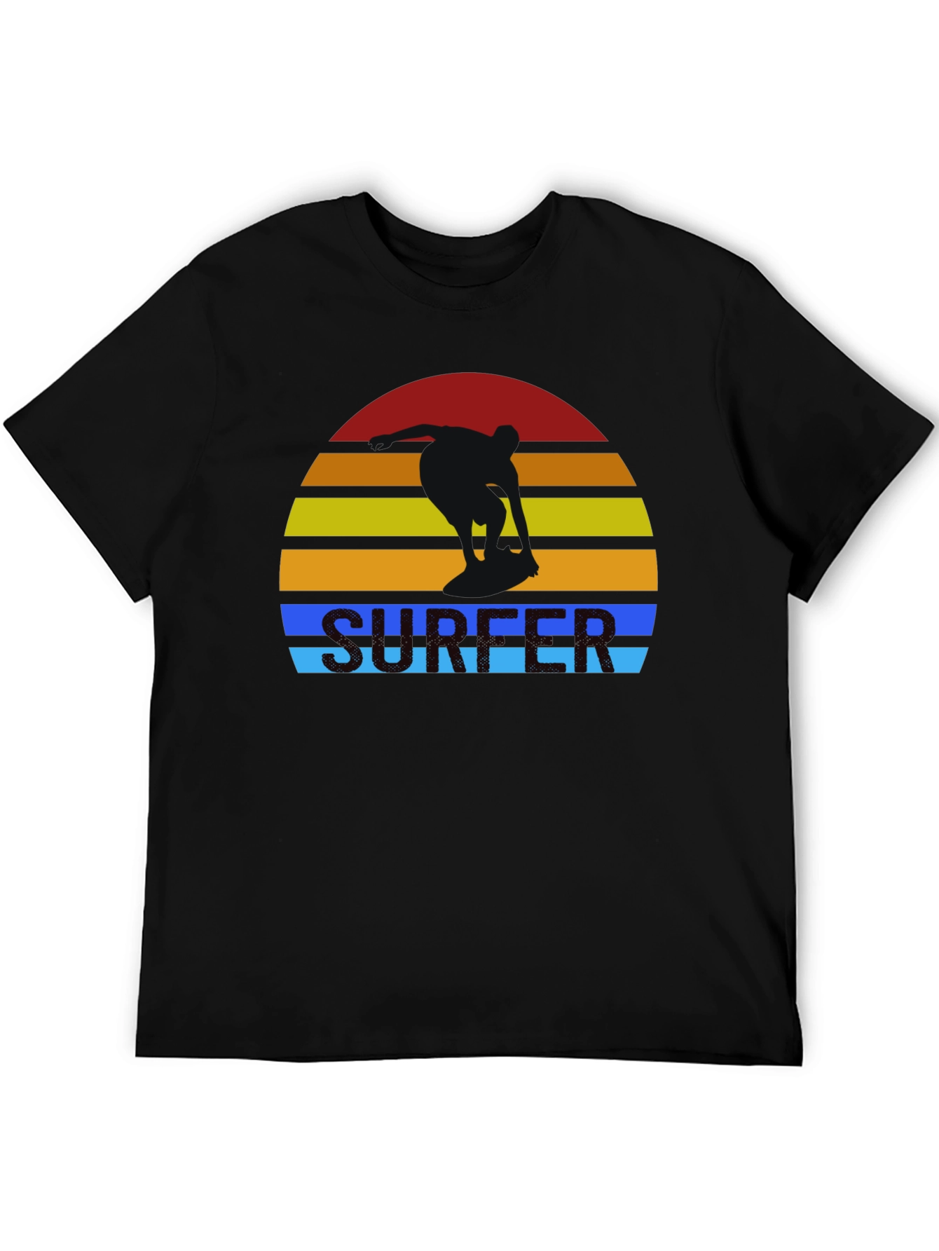 Retro Surfer Sunset Graphic T-Shirt