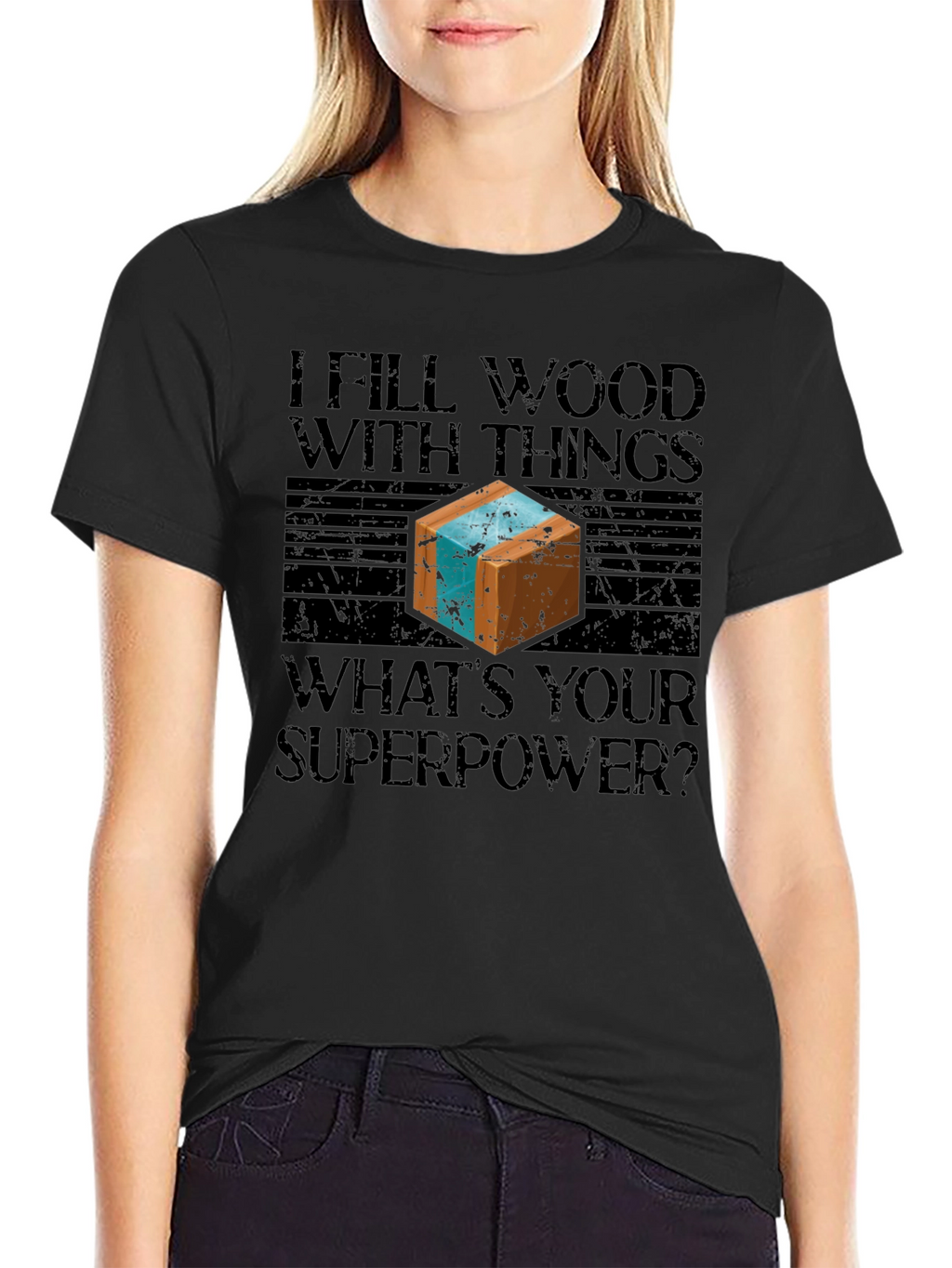 I Fill Wood With Things Mens Graphic T-Shirt