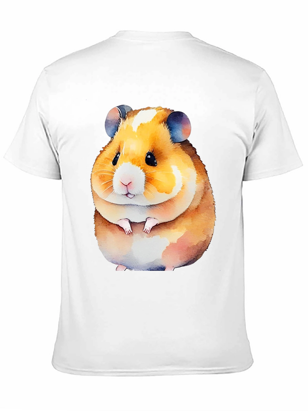 Cute Hamster Graphic Tee - Black Unisex Shirt