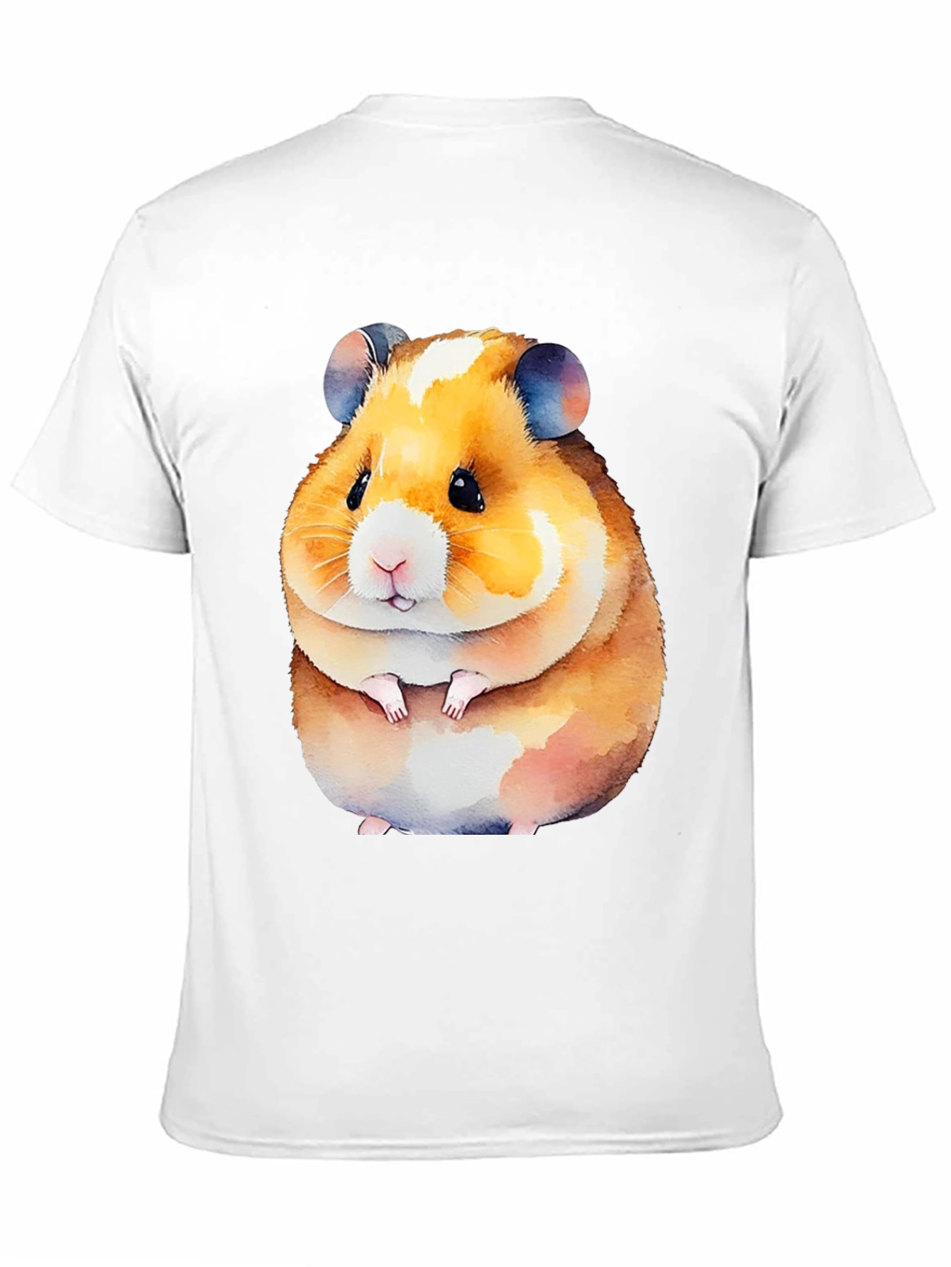 Cute Hamster Graphic Tee - Black Unisex Shirt