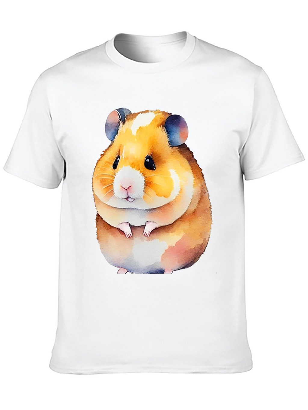 Cute Hamster Graphic Tee - Black Unisex Shirt