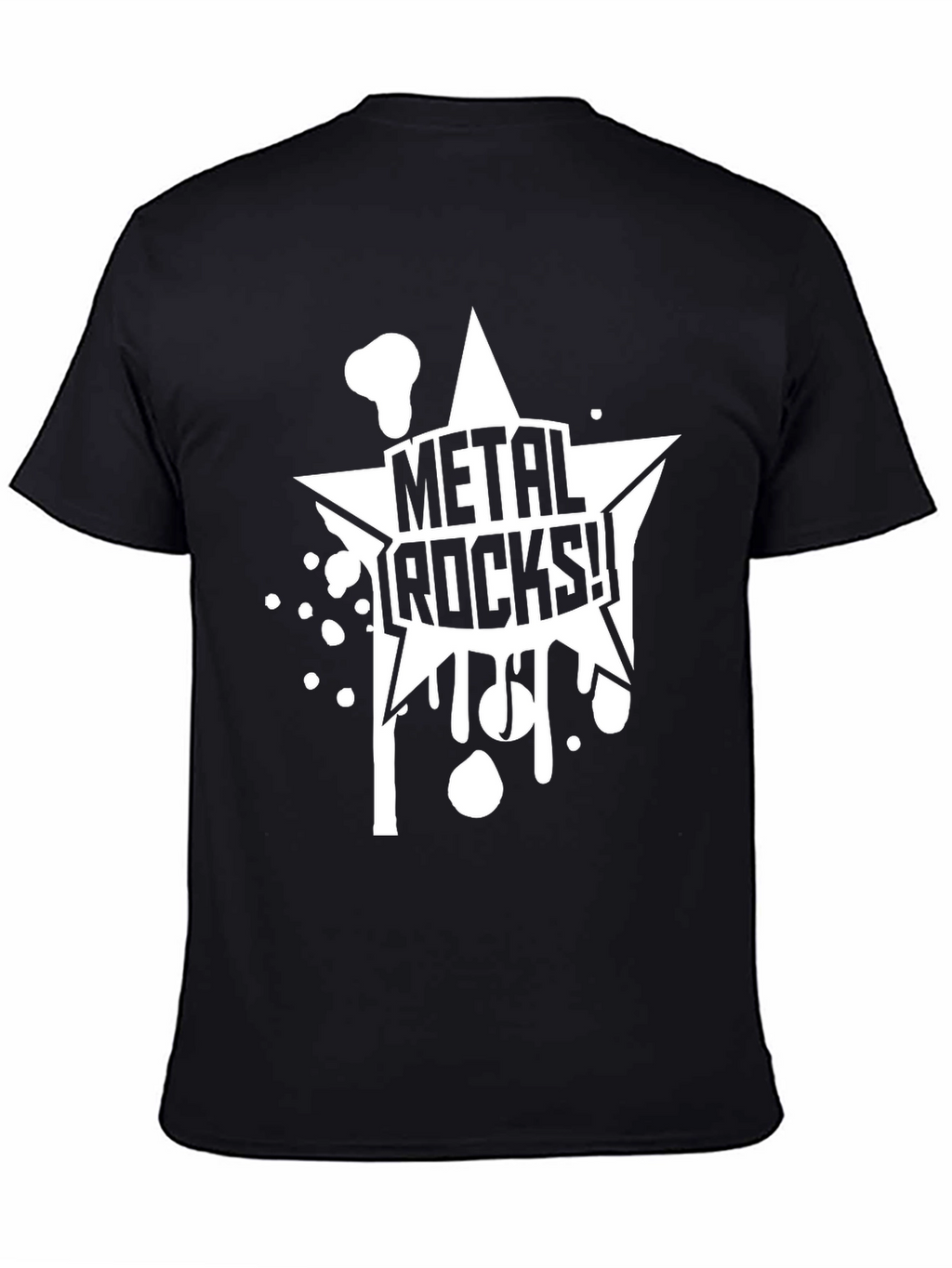 Metal Rocks! Black Graphic T-Shirt
