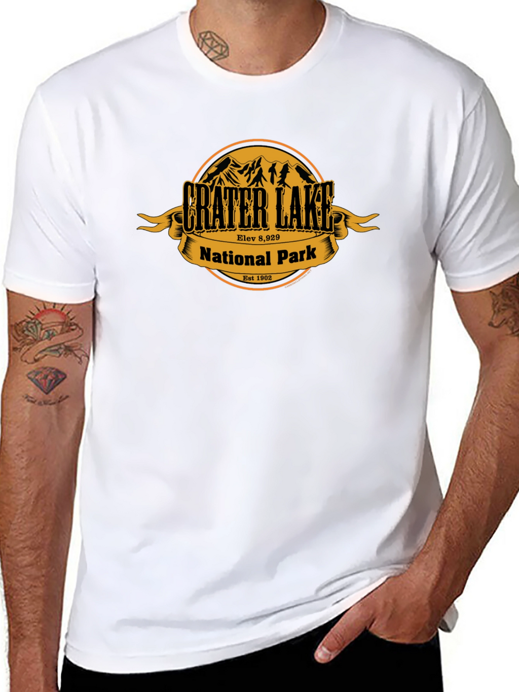 Crater Lake National Park T-Shirt Black