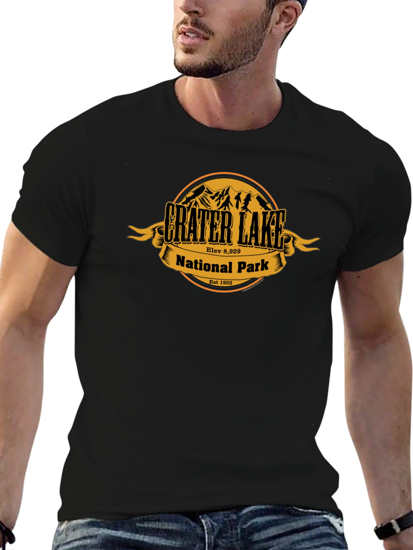 Crater Lake National Park T-Shirt Black