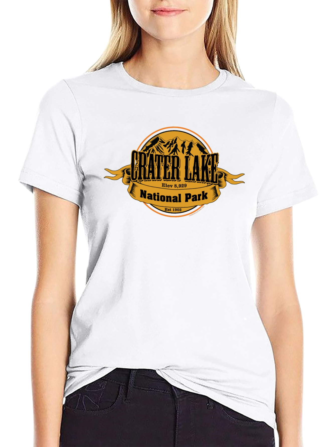 Crater Lake National Park T-Shirt Black