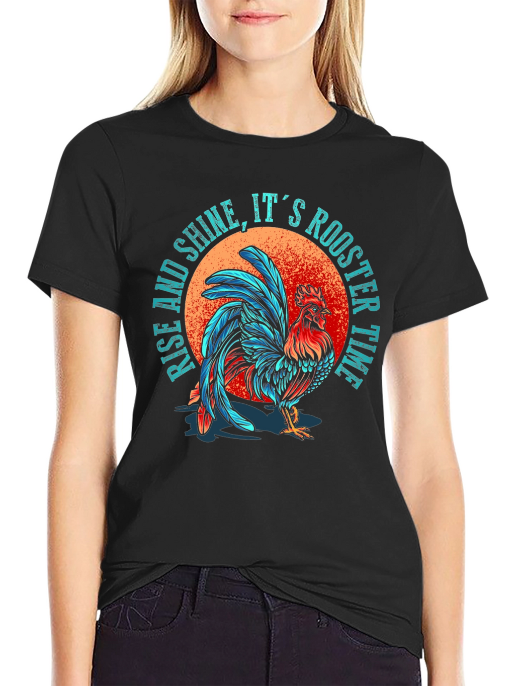Rise & Shine Rooster T-Shirt - Farm Fresh Style!