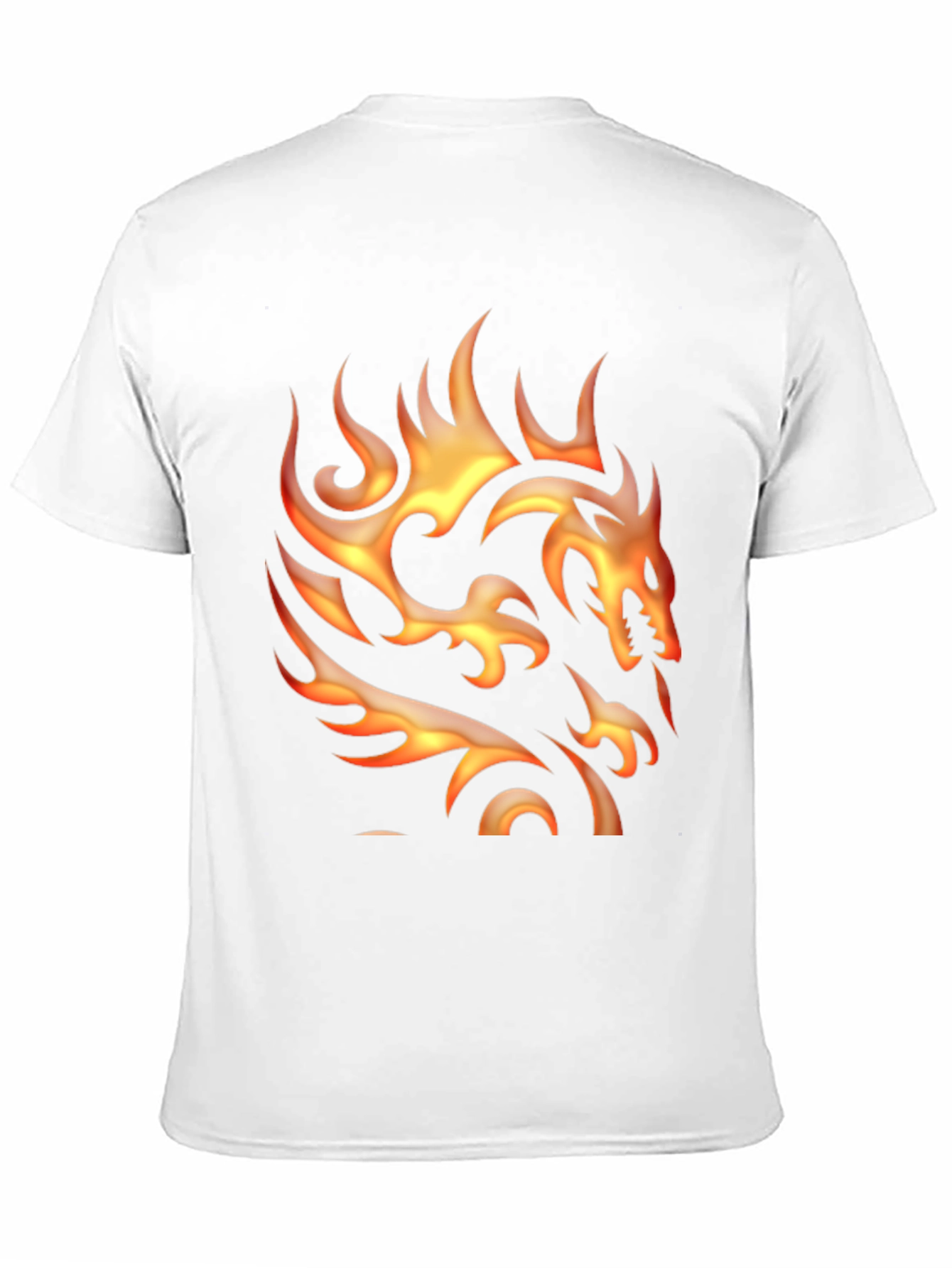 Fiery Dragon Graphic Tee - Black