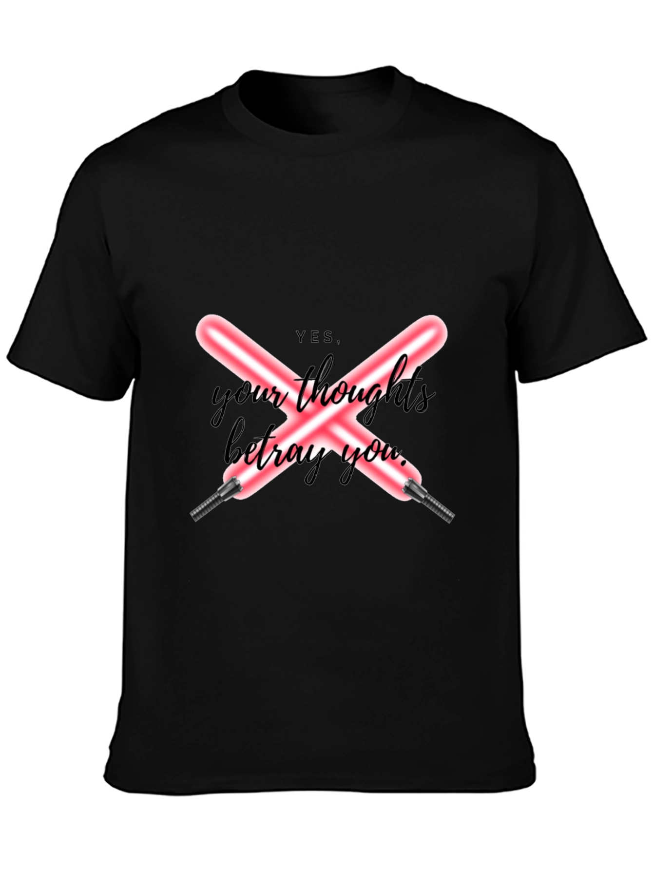 YES Your Thoughts Betray You Black T-Shirt