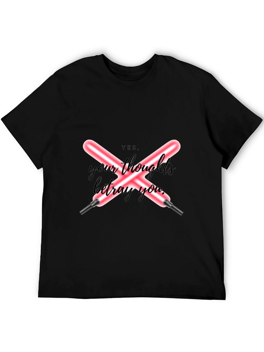 YES Your Thoughts Betray You Black T-Shirt