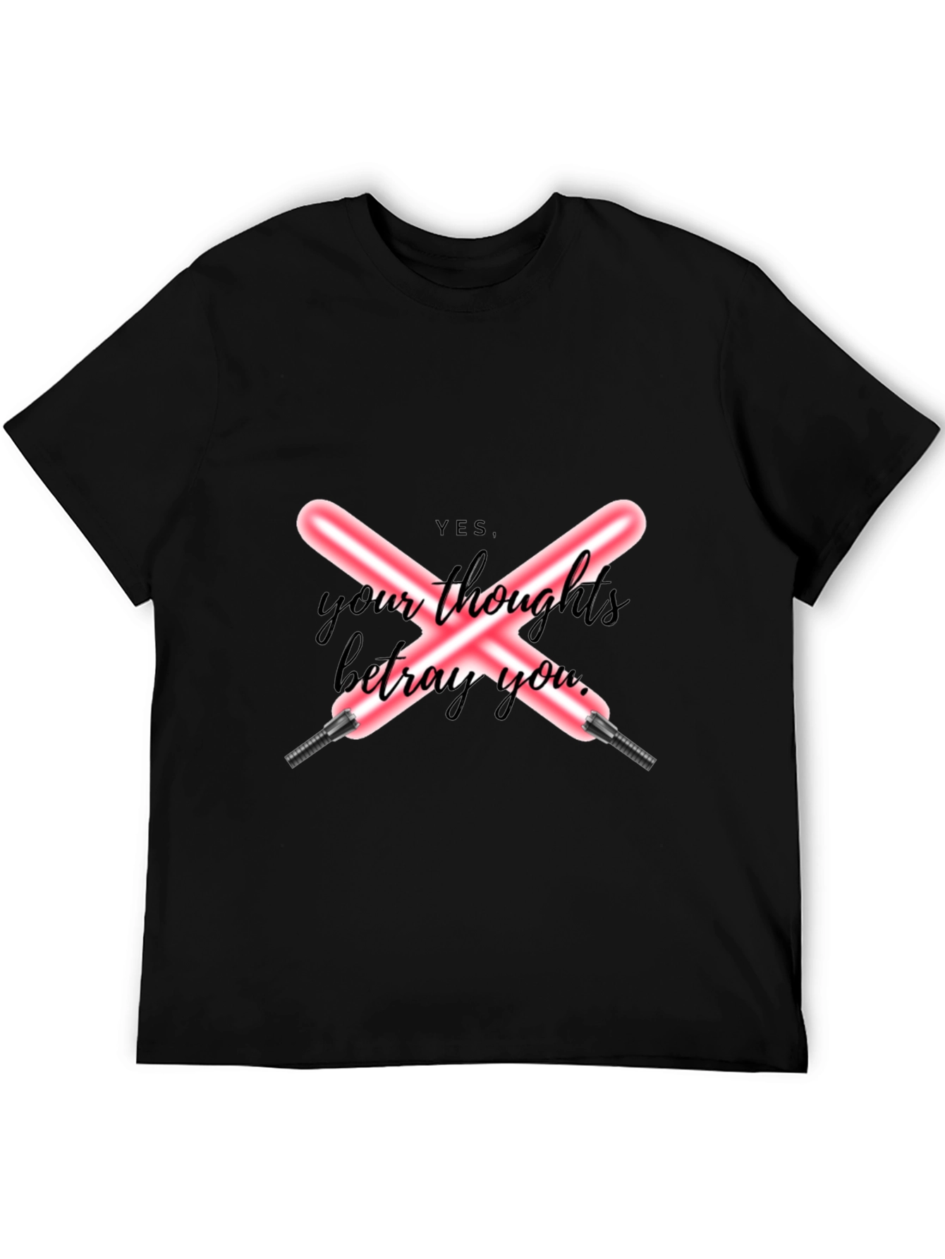 YES Your Thoughts Betray You Black T-Shirt